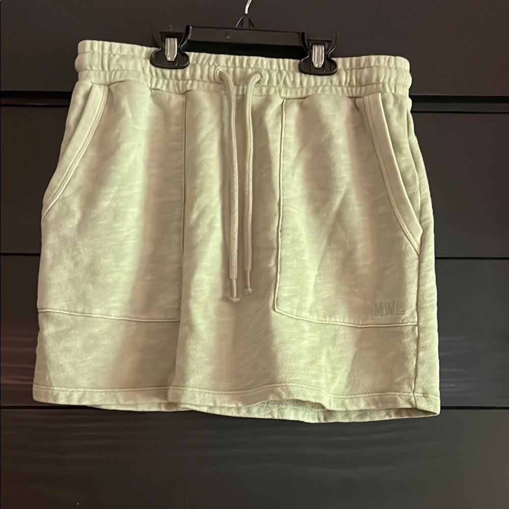 Madewell Green Mini Skirt